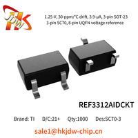Texas Instruments. New and Original  in REF3312AIDCKT  IC  SC70-3  21+ package